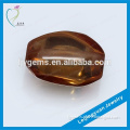 Wholesale Oval Loose D-champagne Glass Gemstone Bead For Jewelry Making